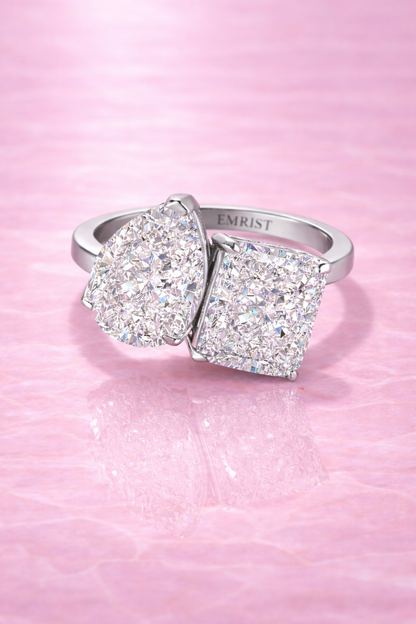 Celestíal Crushed Ice Two Stone Ring