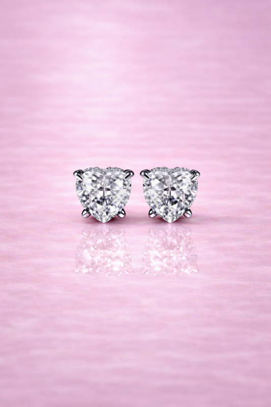 Aurélia 925 Sterling Silver Heart Earrings